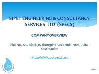 Sipet engineering and consultancy services company limited