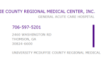 Mcduffie regional medical center