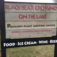 Black bear crossings on lake como