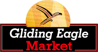 Gliding eagle market place