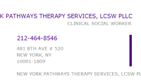 New york pathways therapy services, pllc, lcsw
