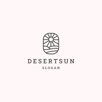 Desert sun graphic design