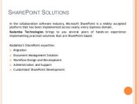 Kadamba software - microsoft sharepoint services