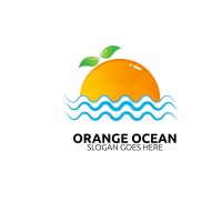 Orange ocean