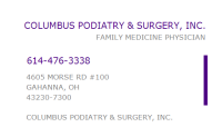 Columbus podiatry & surgery, inc.
