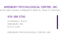 Amesbury psychological center, inc.