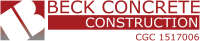 Beck concrete construction llc