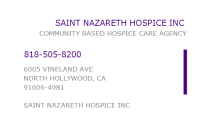 Saint nazareth hospice inc